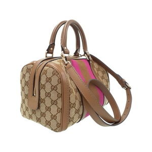 Gucci Bag Web GG Boston Canvas Pink